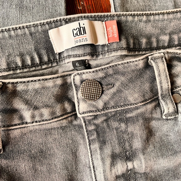 Cabi size 6 high skinny jeans - gray - Picture 4 of 4